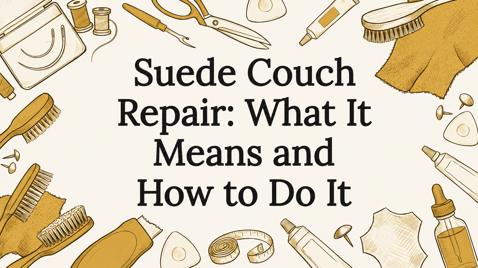 Suede couch repair tools and techniques guide