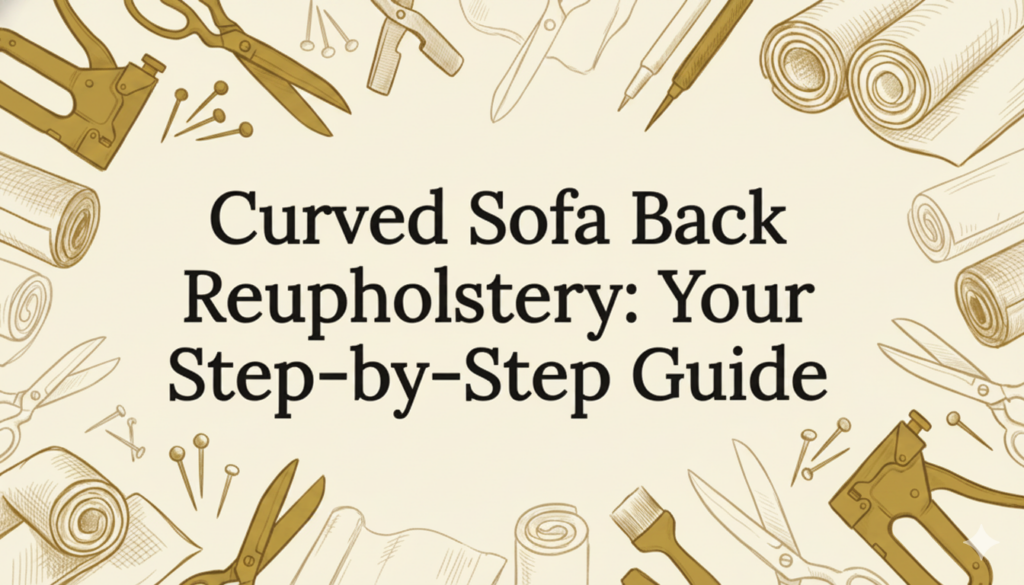 Curved sofa back reupholstery step by step guide