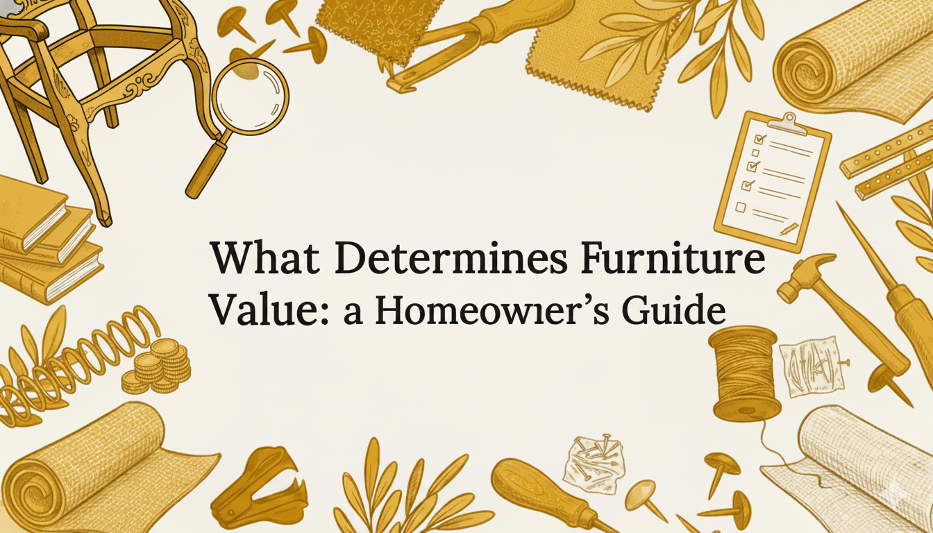 What determines furniture repair value homeowners guide