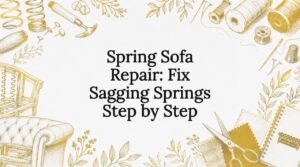 Spring Sofa Repair: Fix Sagging Springs Step by Step