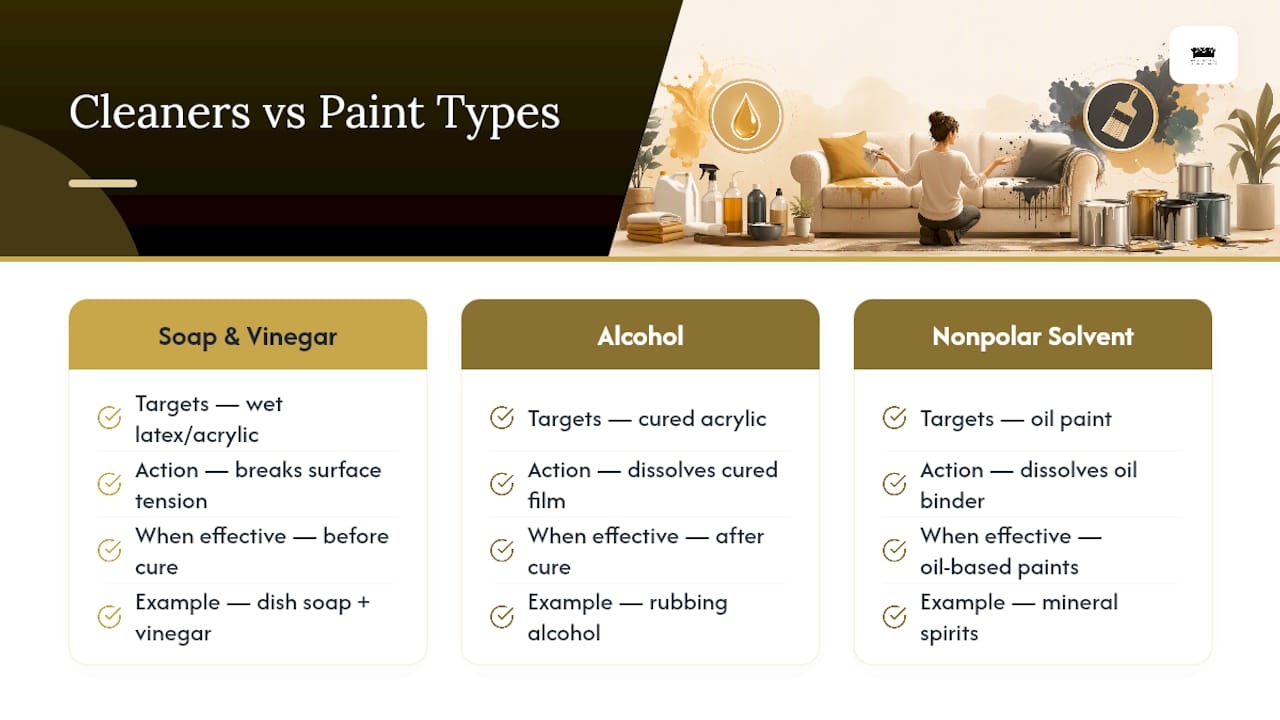 Diagram showing differences in paint removal chemistry