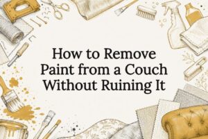 How to Remove Paint from a Couch Without Ruining It