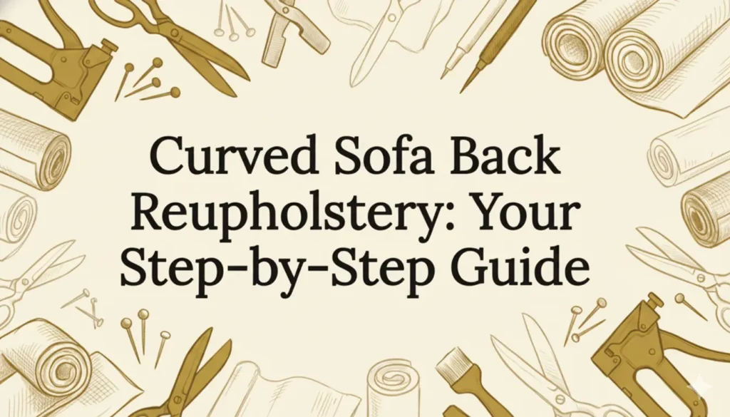 Curved sofa back reupholstery step by step guide