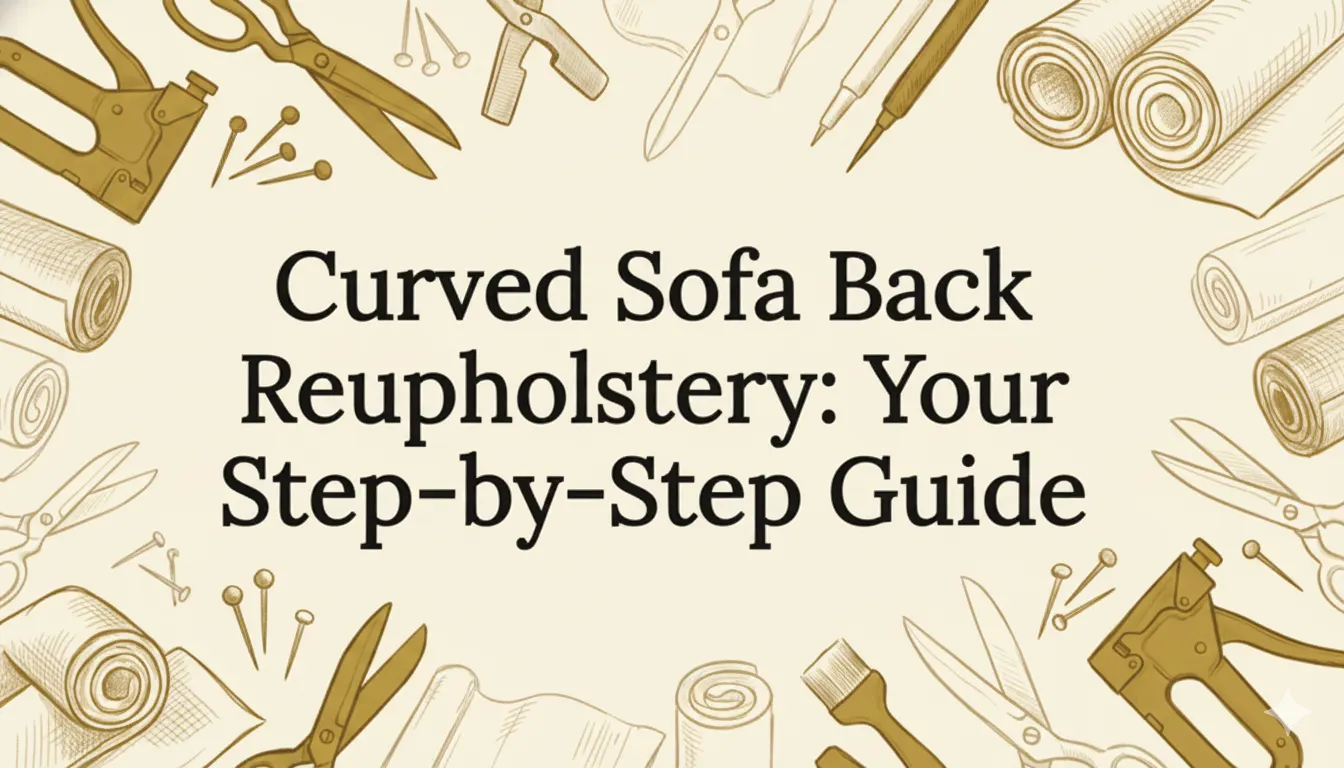 Curved sofa back reupholstery step by step guide
