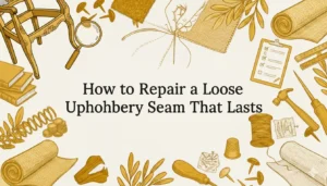 How to Repair a Loose Upholstery Seam That Lasts