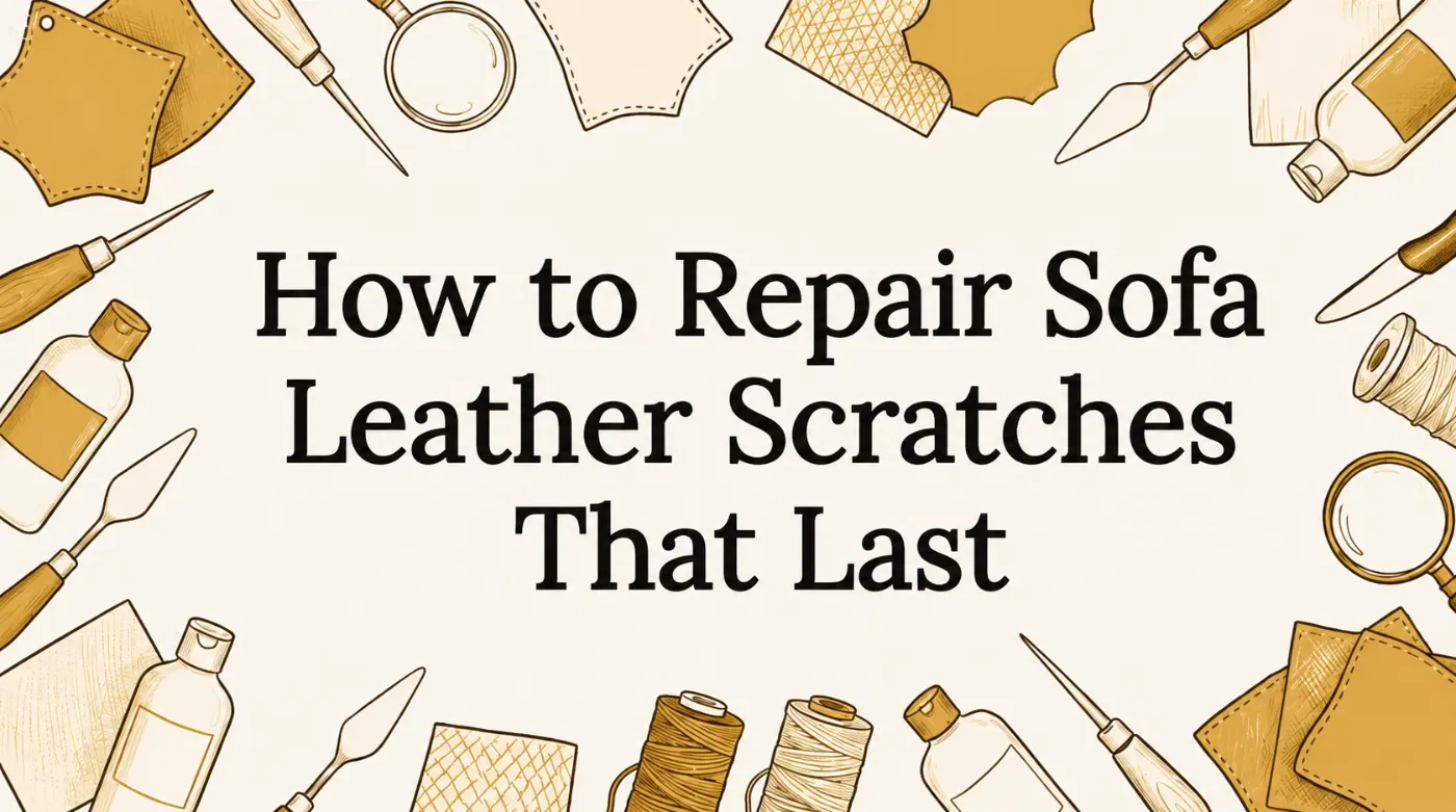How to repair sofa leather scratches step by step guide